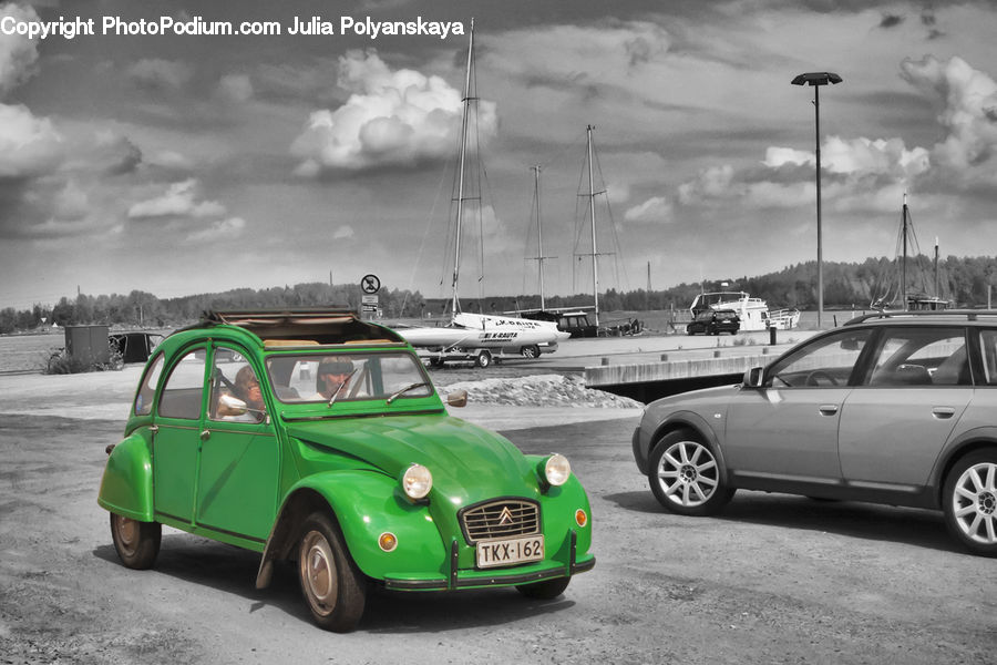 Automobile, Car, Vehicle, Cloud, Cumulus, Sky, Transportation