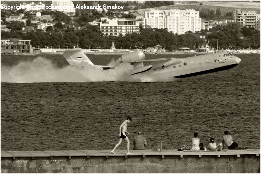 Aircraft, Airplane, Warplane, Bomber, Dock, Landing, Pier
