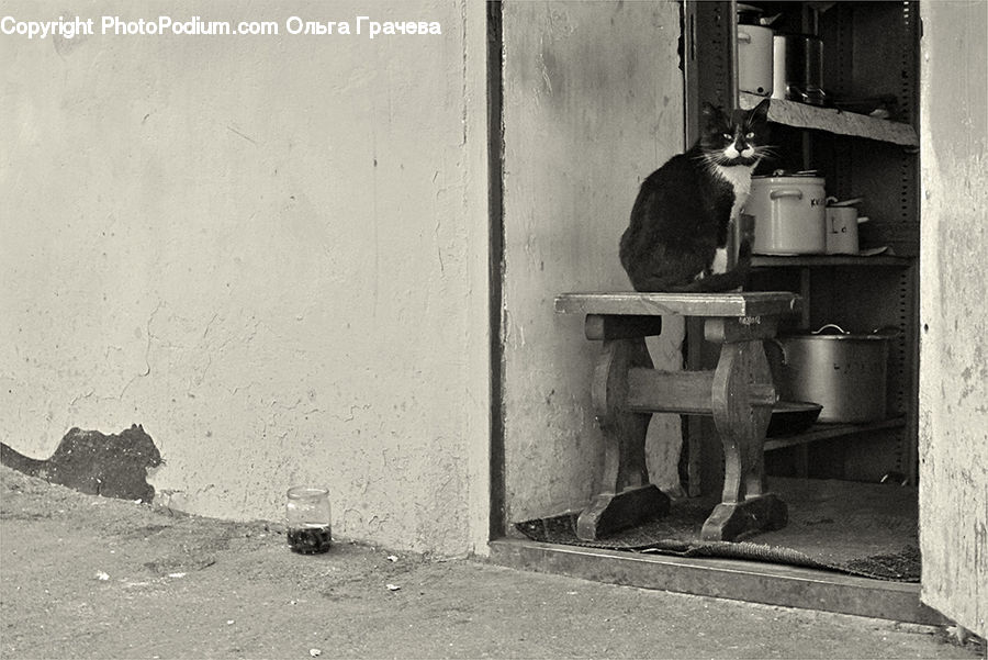 Alley, Alleyway, Road, Street, Town, Bench