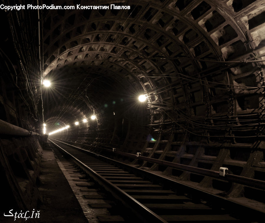 Tunnel, Subway, Train, Train Station, Vehicle