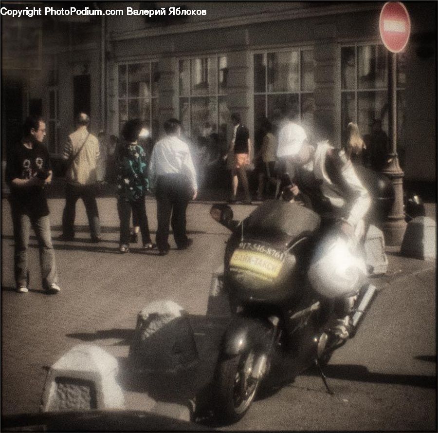 People, Person, Human, Motor, Motorcycle, Vehicle, Motor Scooter