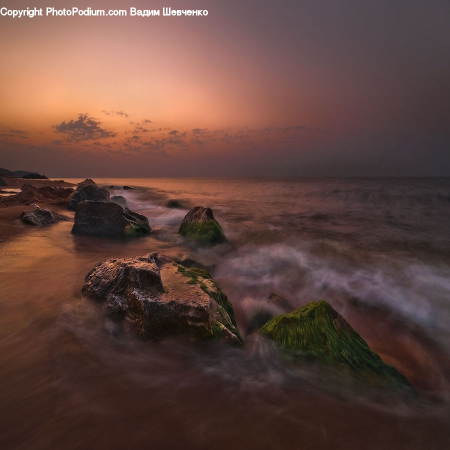 Dawn, Dusk, Sky, Sunrise, Sunset, Beach, Coast