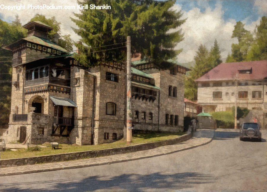 Architecture, Castle, Fort, Building, Housing, Villa, Mansion