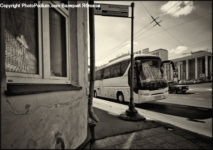 Bus, Vehicle, Bench, Cab, Car, Taxi, Streetcar