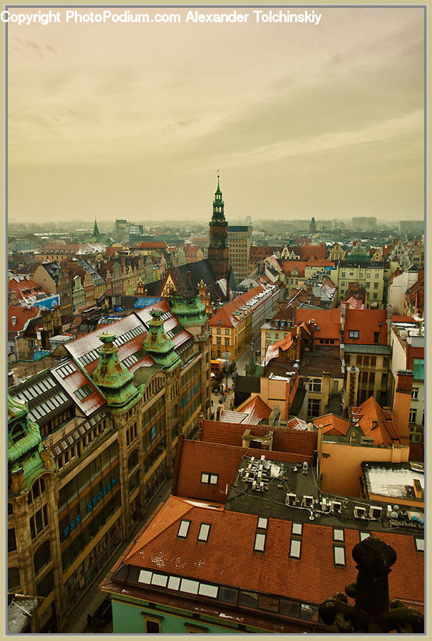 Aerial View, Architecture, Building, City, Downtown, Metropolis, Urban