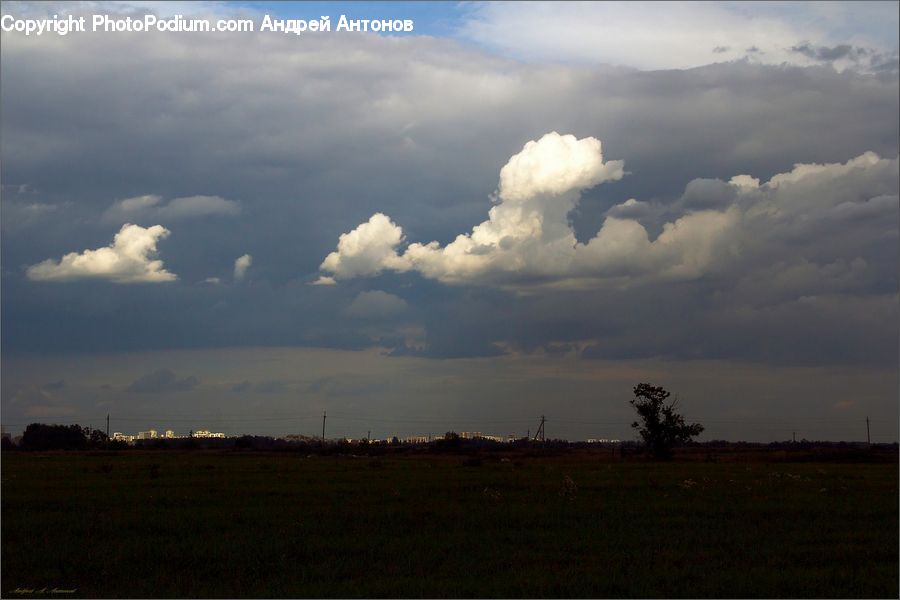 Cloud, Cumulus, Sky, Azure Sky, Outdoors, Landscape, Nature