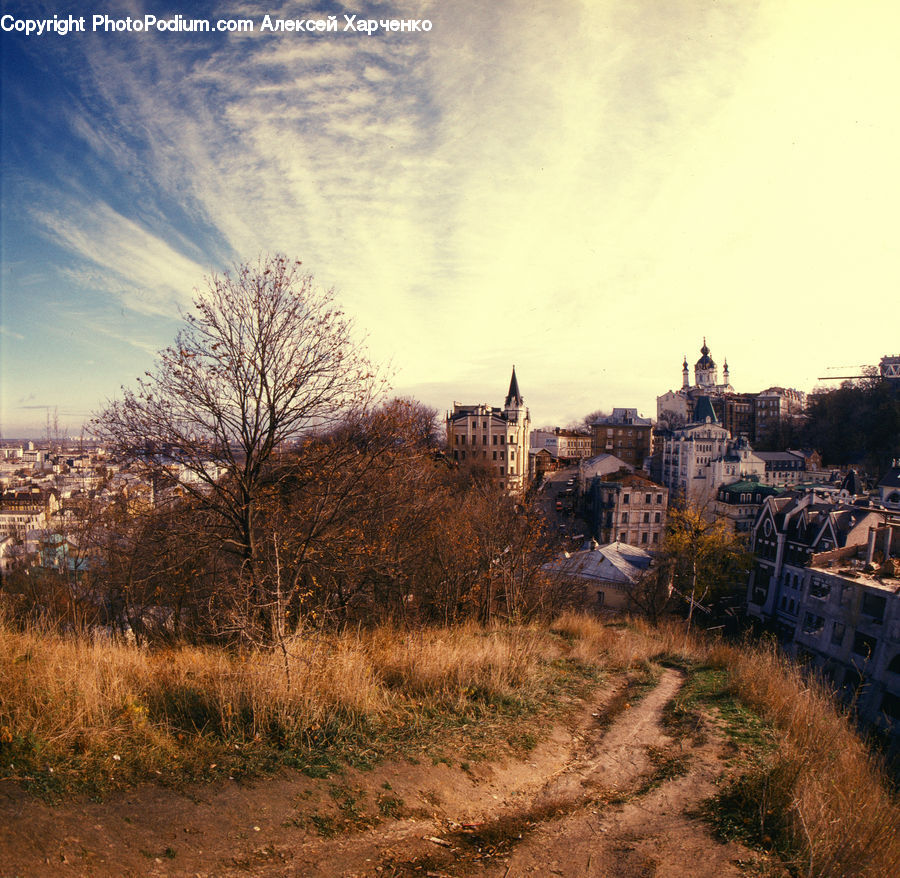 Architecture, Castle, Fort, Dirt Road, Gravel, Road, Mansion