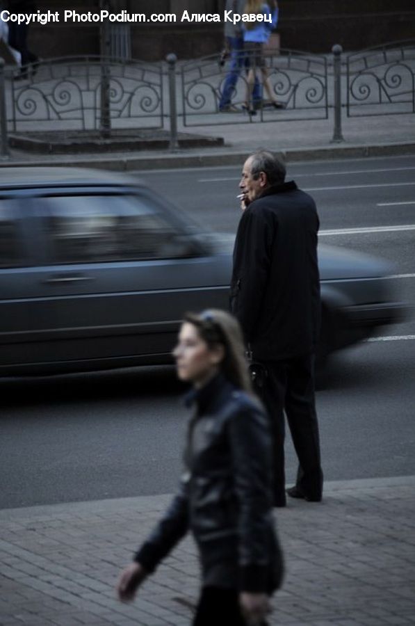 People, Person, Human, Automobile, Car, Vehicle, Coat