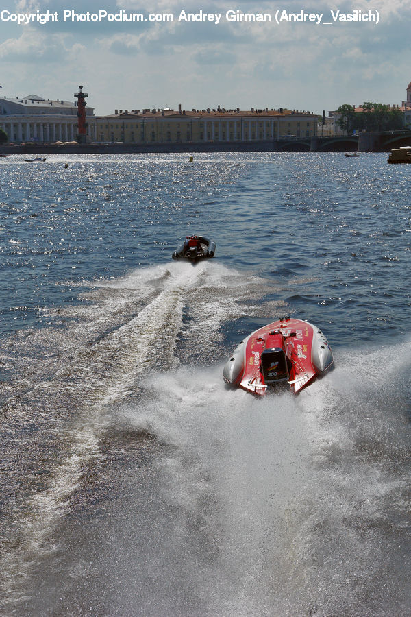 Jet Ski, Architecture, Castle, Mansion, Palace, Downtown, Plaza