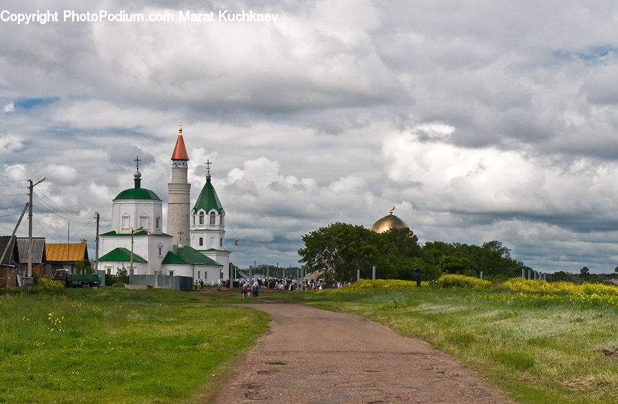 Architecture, Church, Worship, Dirt Road, Gravel, Road, Building