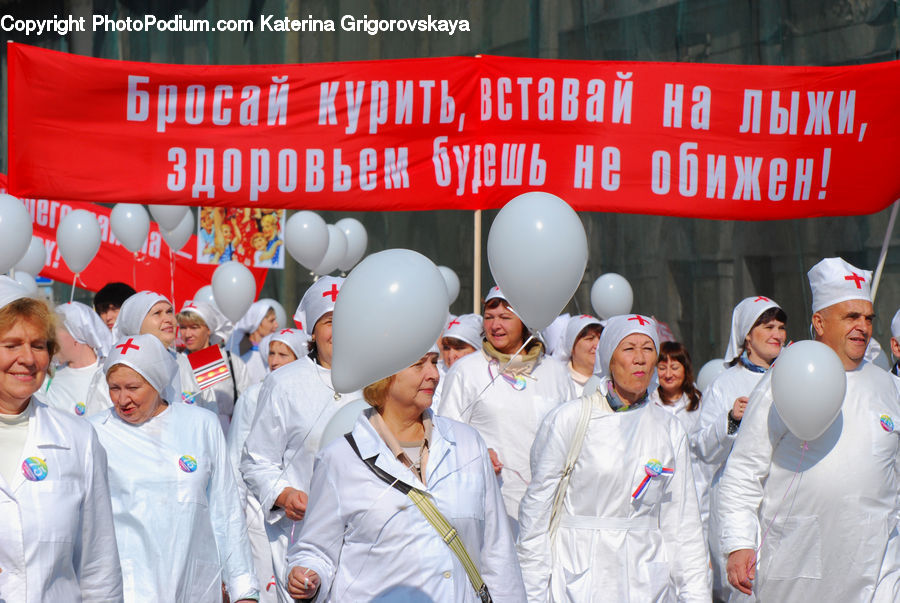 People, Person, Human, Crowd, Parade, Astronaut, Banner
