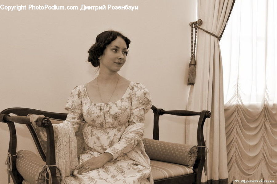 People, Person, Human, Couch, Furniture, Lace, Chair