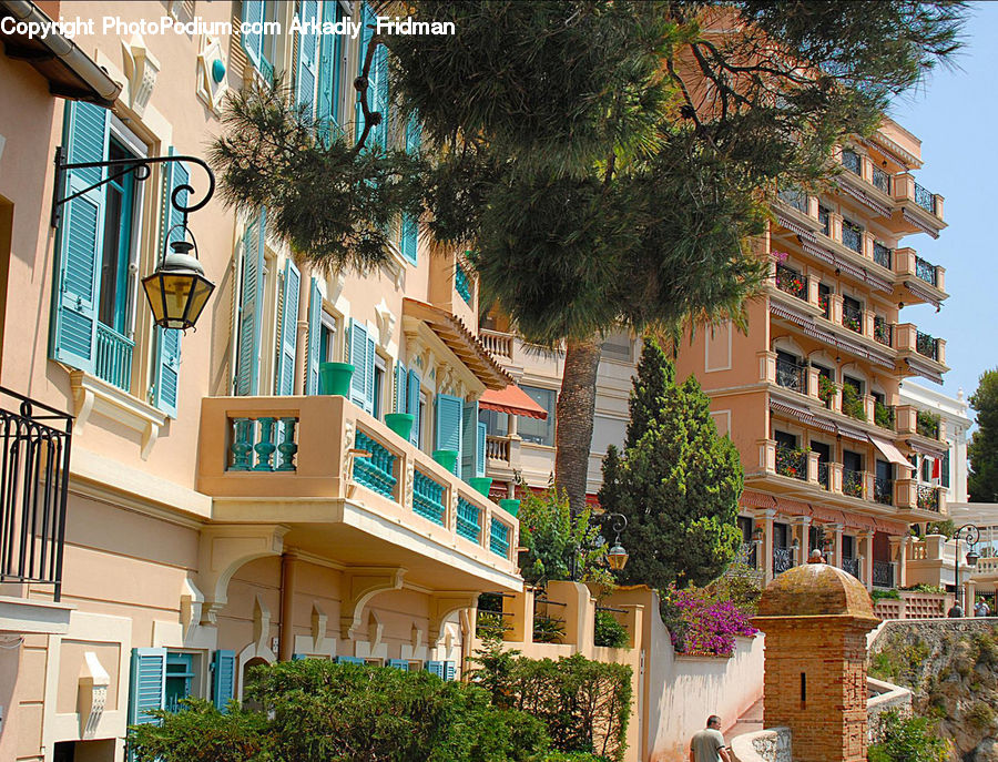 Building, Housing, Balcony, Villa, Downtown, Neighborhood, Town