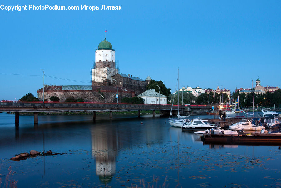 Architecture, Tower, Harbor, Port, Waterfront, Castle, Fort