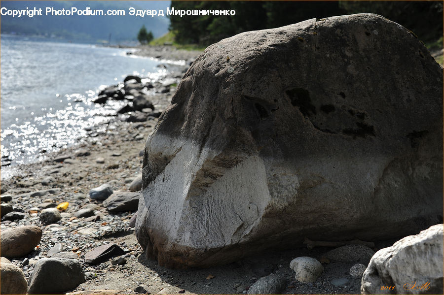 Rock, Coast, Outdoors, Sea, Water, Ground, Soil