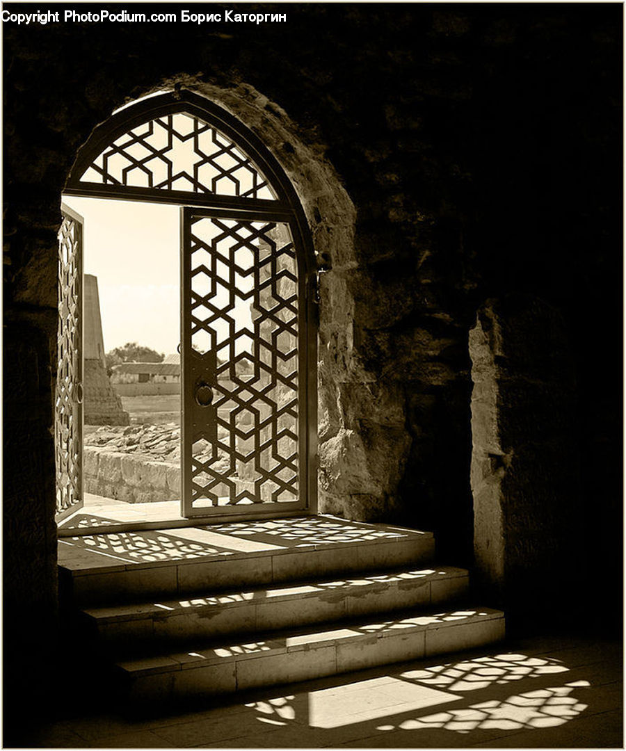 Crypt, Column, Pillar, Ruins, Furniture