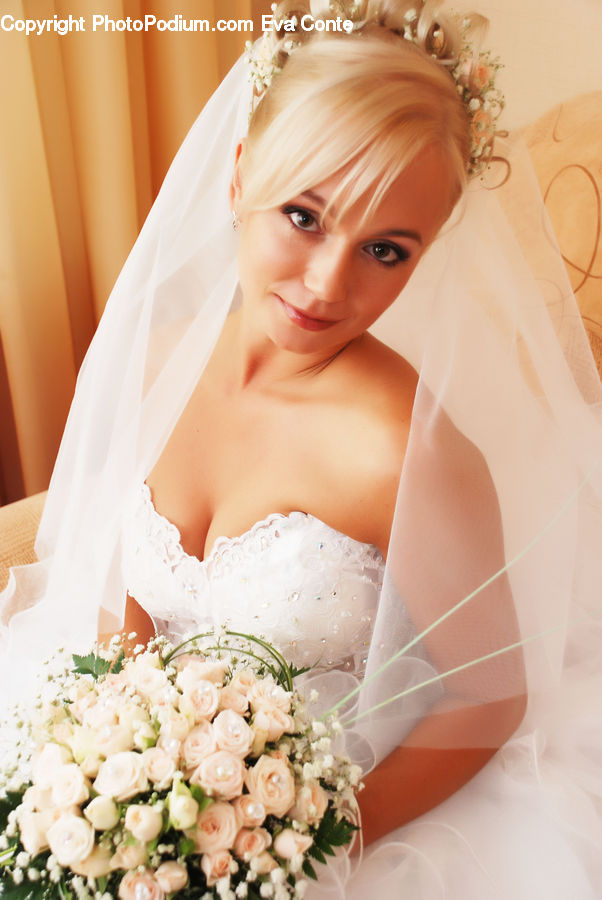 People, Person, Human, Floral Design, Bride, Gown, Wedding