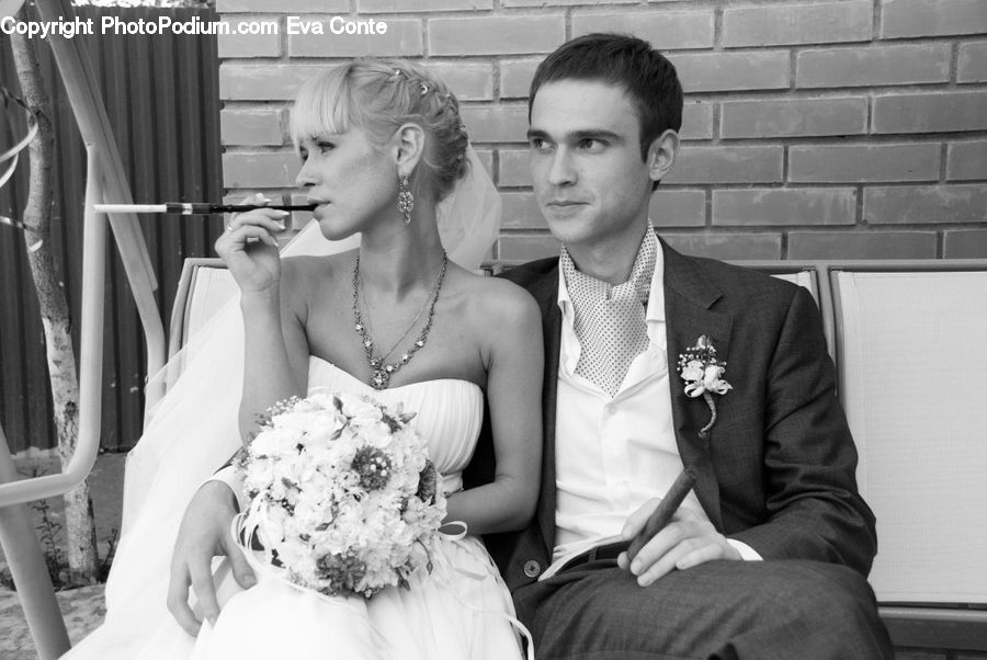 People, Person, Human, Chair, Furniture, Bride, Gown