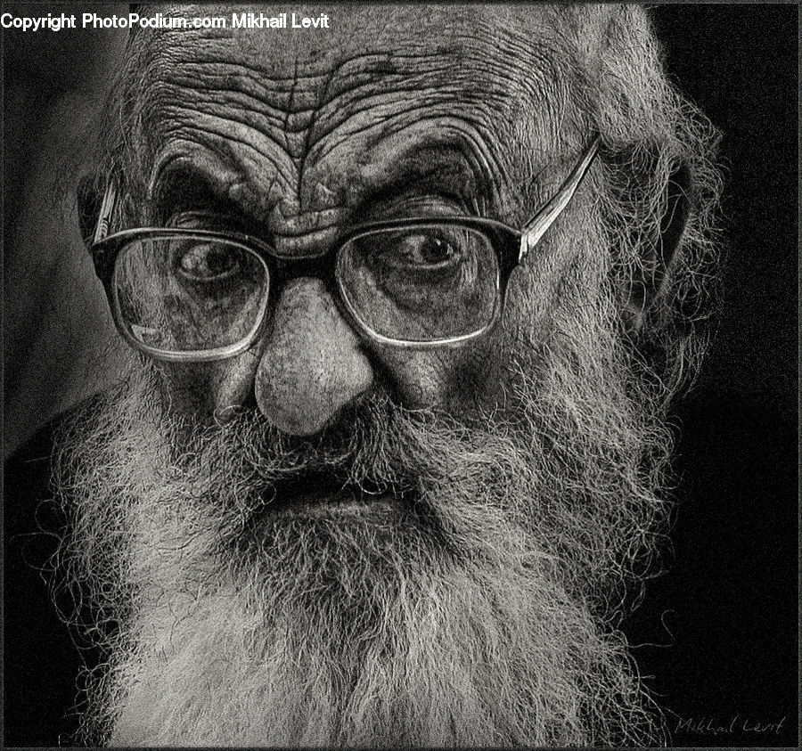 Person, Portrait, Selfie, Head, Beard, Hair, Glasses