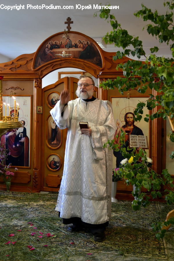 Plant, Potted Plant, People, Person, Human, Bishop, Pope