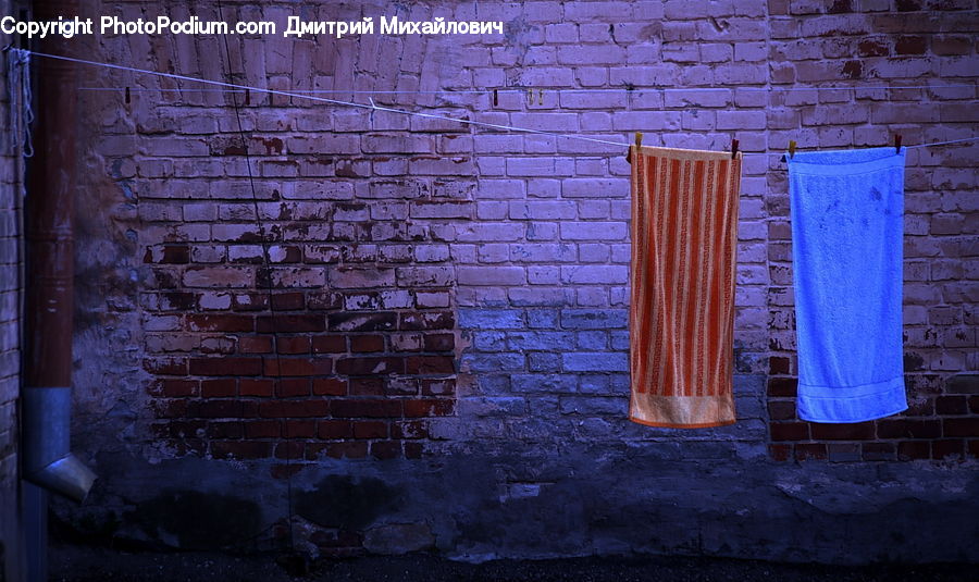 Brick, Fence, Wall, Cobblestone, Pavement, Walkway, Chair