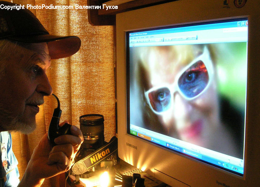 People, Person, Human, Chair, Furniture, Monitor, Screen