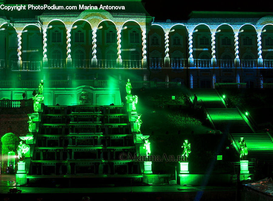 Lighting, Night, Outdoors, Architecture, Dome, Mosque, Worship