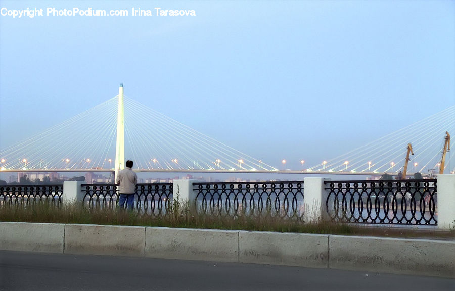 Bridge, Viaduct, Building, Office Building, Road, Housing