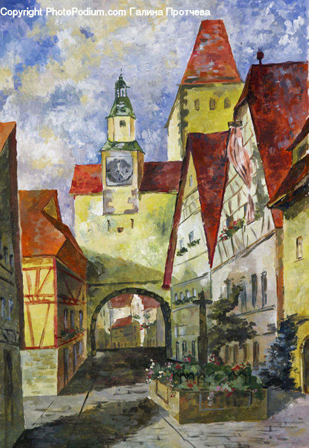 Art, Painting, Altar, Architecture, Modern Art, Collage, Poster