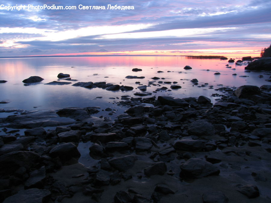 Dawn, Dusk, Sky, Sunrise, Sunset, Coast, Outdoors
