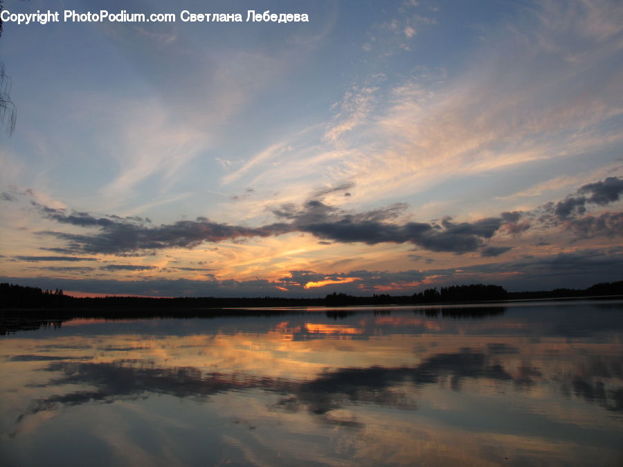 Dawn, Dusk, Red Sky, Sky, Sunrise, Sunset, Azure Sky