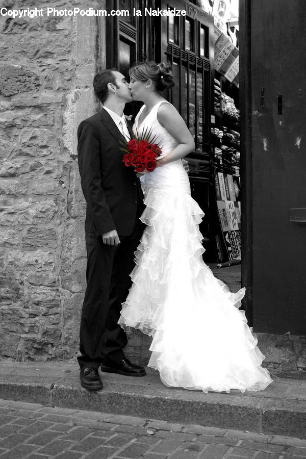 People, Person, Human, Bride, Gown, Wedding, Alley