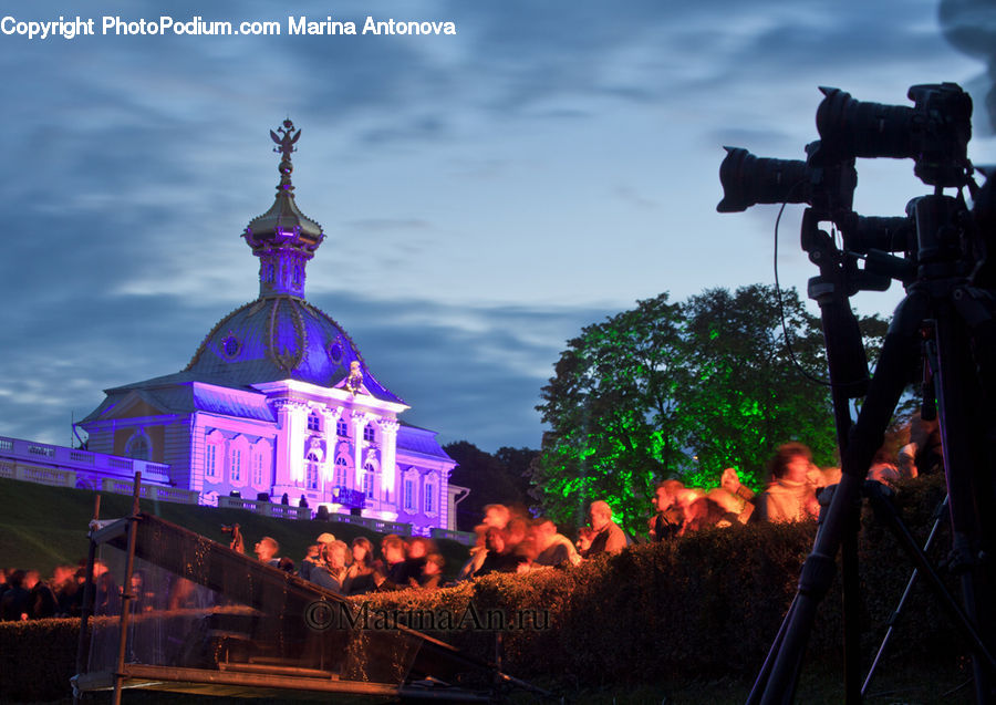 Tripod, Architecture, Dome, Person, Photographer, Bbq, Food