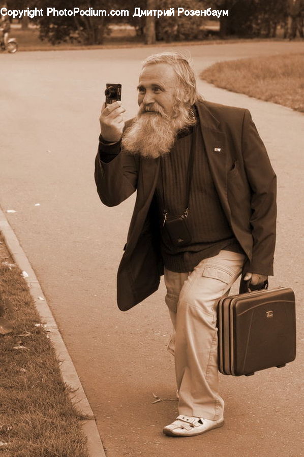 Luggage, Suitcase, People, Person, Human, Blazer, Clothing