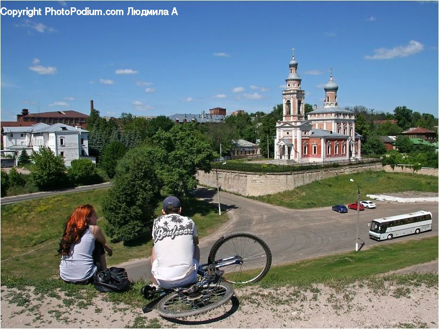 People, Person, Human, Bicycle, Bike, Vehicle, Building