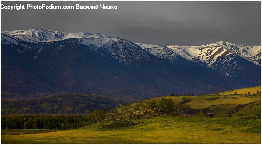 Alps, Crest, Mountain, Peak, Mountain Range, Outdoors, Field