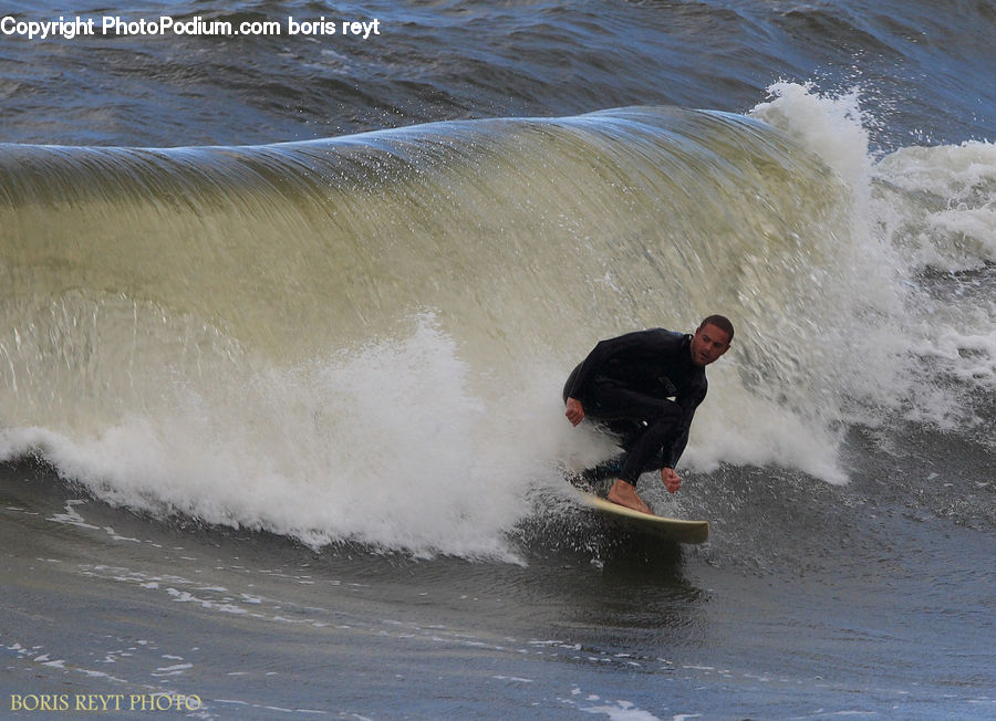 Outdoors, Sea, Sea Waves, Sport, Surfing, Water