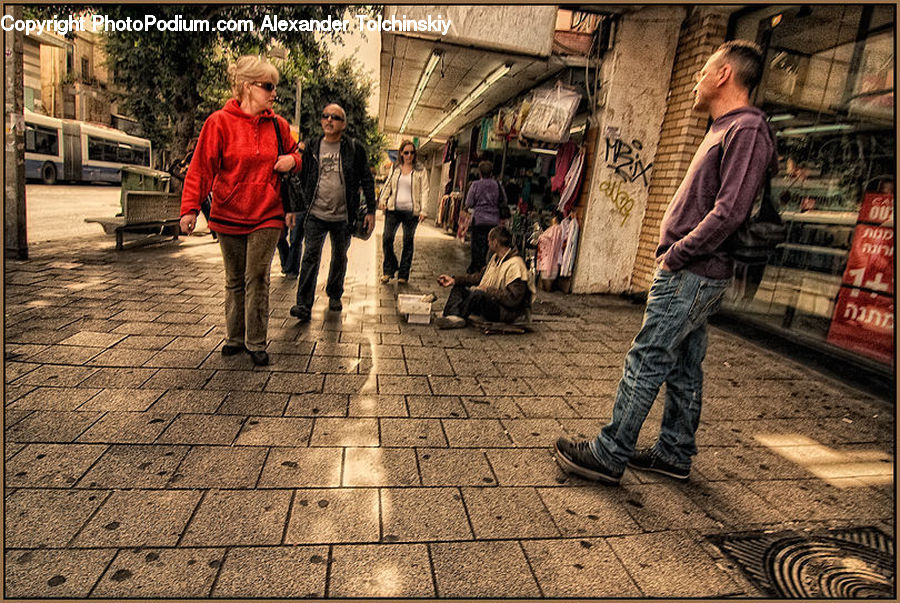 Human, People, Person, Bus, Vehicle, Leisure Activities, Walking