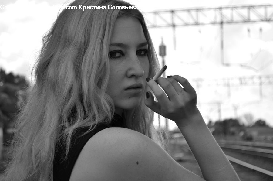 People, Person, Human, Female, Portrait, Banister