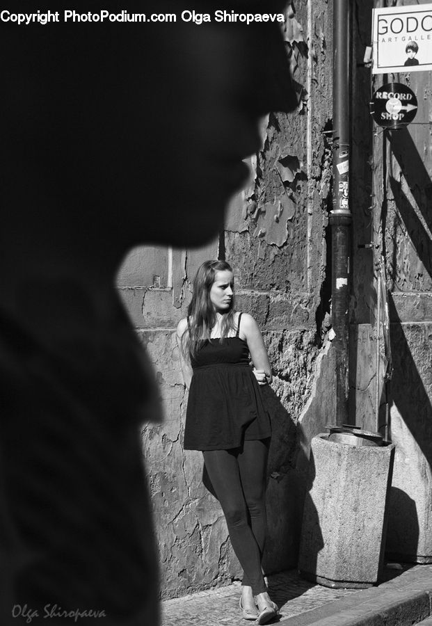 Human, People, Person, Female, Blonde, Woman, Brick