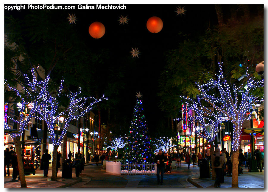 Architecture, Downtown, Plaza, Town Square, Night Club, Night Life, City