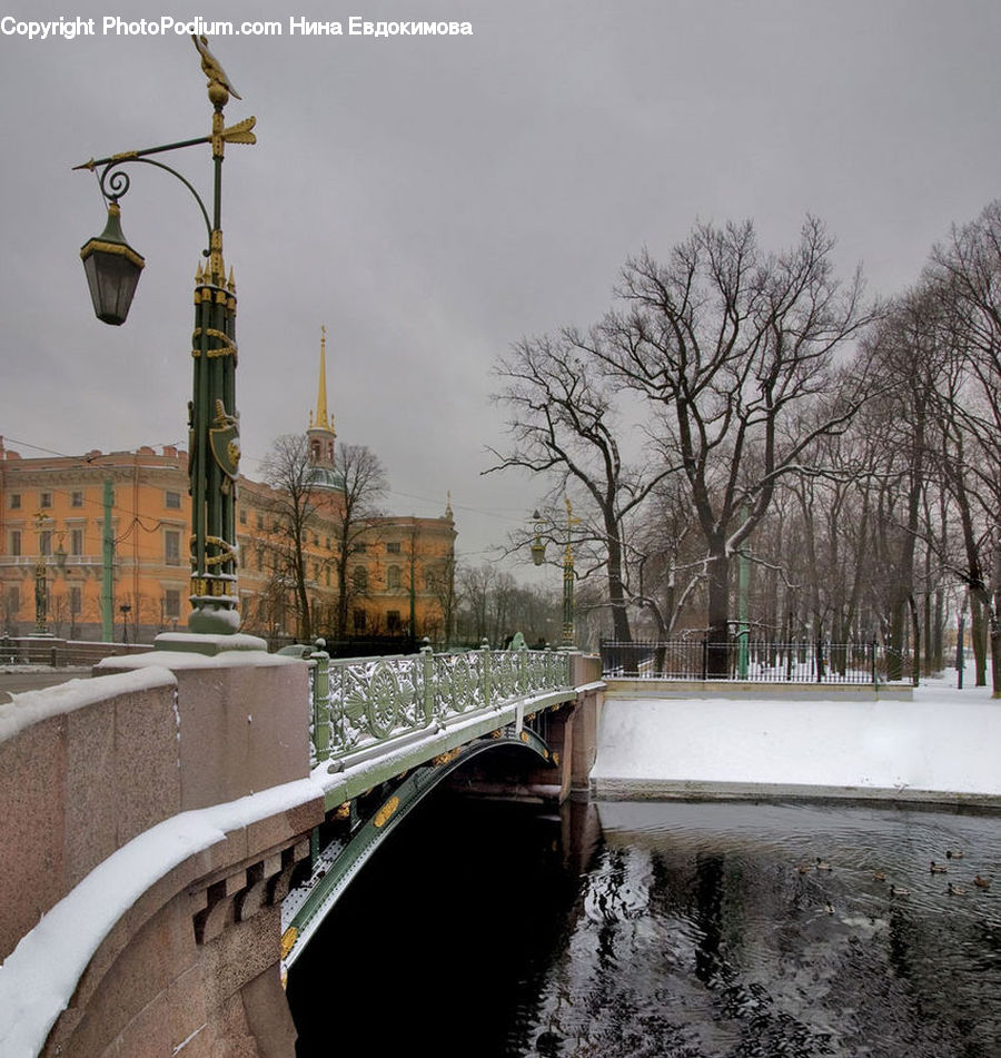 Building, Bridge, City, High Rise