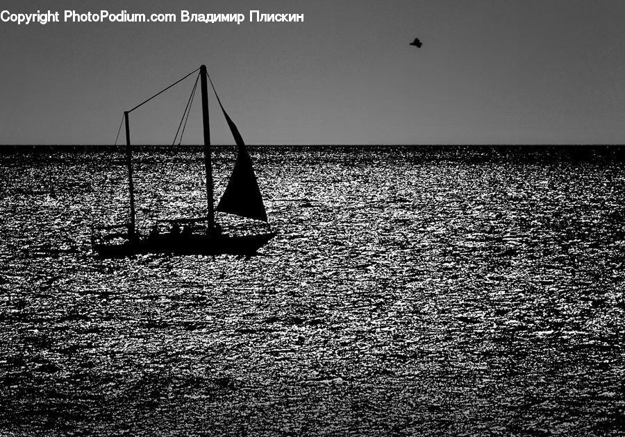 Water, Outdoors, Sea, Beach, Coast, Triangle, Boat