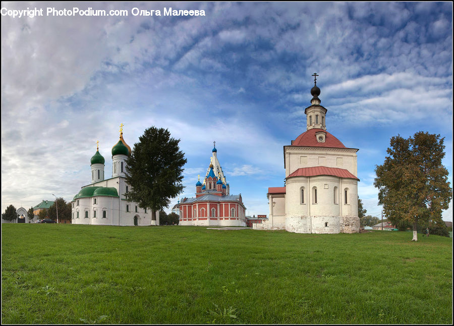 Architecture, Housing, Monastery, Church, Worship, Field, Grass
