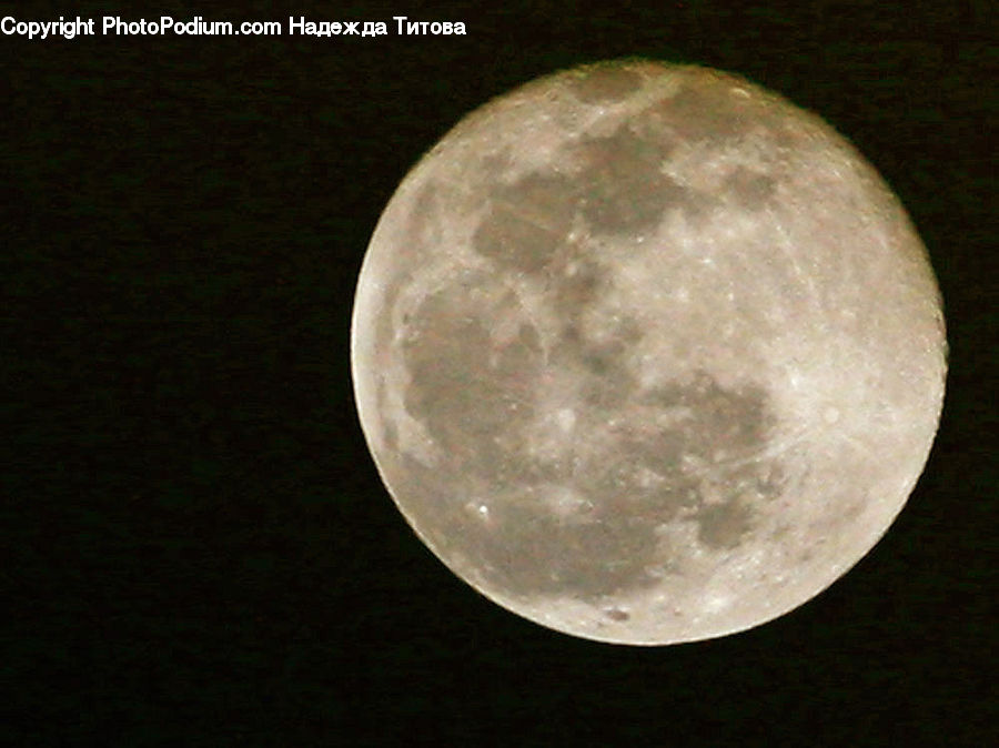 Astronomy, Full Moon, Night