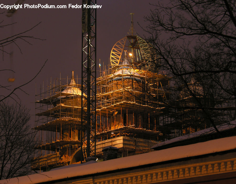 Architecture, Dome, Mosque, Worship, Balcony, Building, Housing
