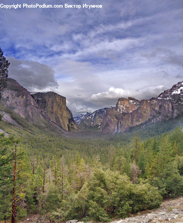 Alps, Crest, Mountain, Peak, Outdoors, Valley, Basin