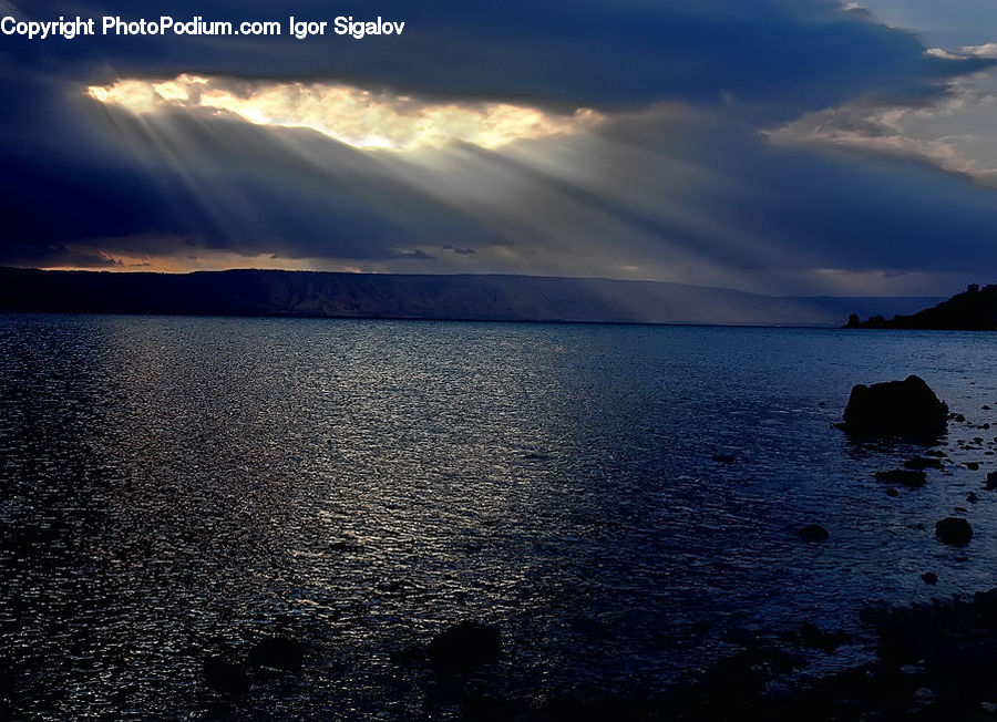 Azure Sky, Cloud, Outdoors, Sky, Sea, Water, Flare