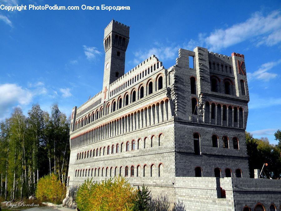 Building, Office Building, Castle, Fort, Cannon, Weaponry, Architecture