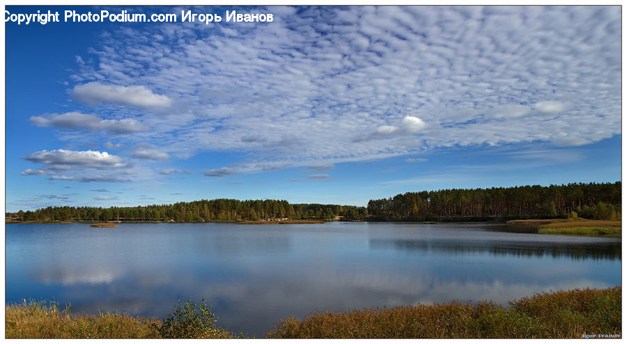 Cloud, Cumulus, Sky, Lake, Outdoors, Water, Azure Sky
